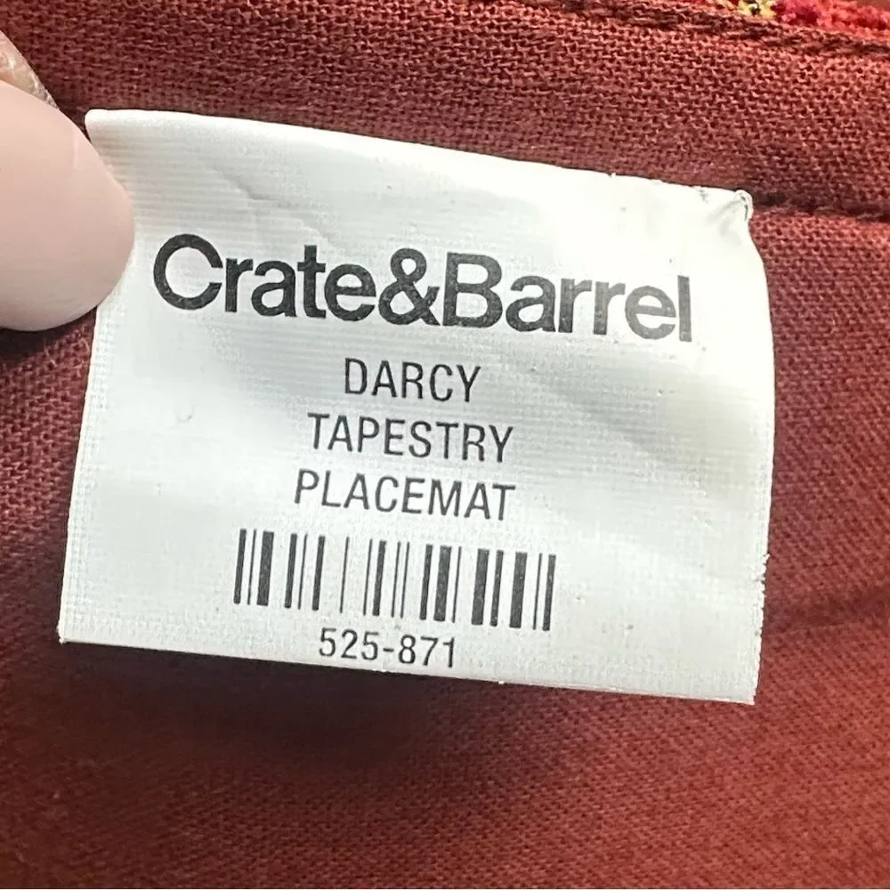 Crate & Barrel Darcy Tapestry Placemat 4
